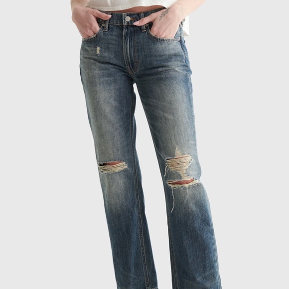 Lucky Brand Mid Rise Boy Jeans - Picture 2 of 7